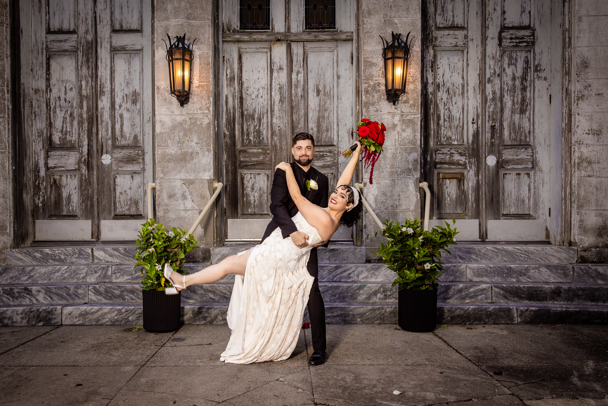 New Orleans Wedding at the Marigny Opera House Bride & Groom.