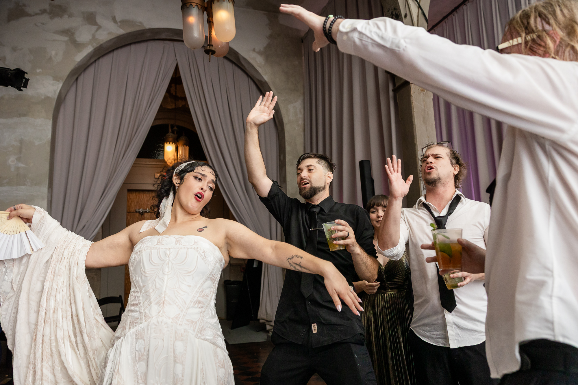 New Orleans Wedding at the Marigny Opera House Bride & Groom Dance.
